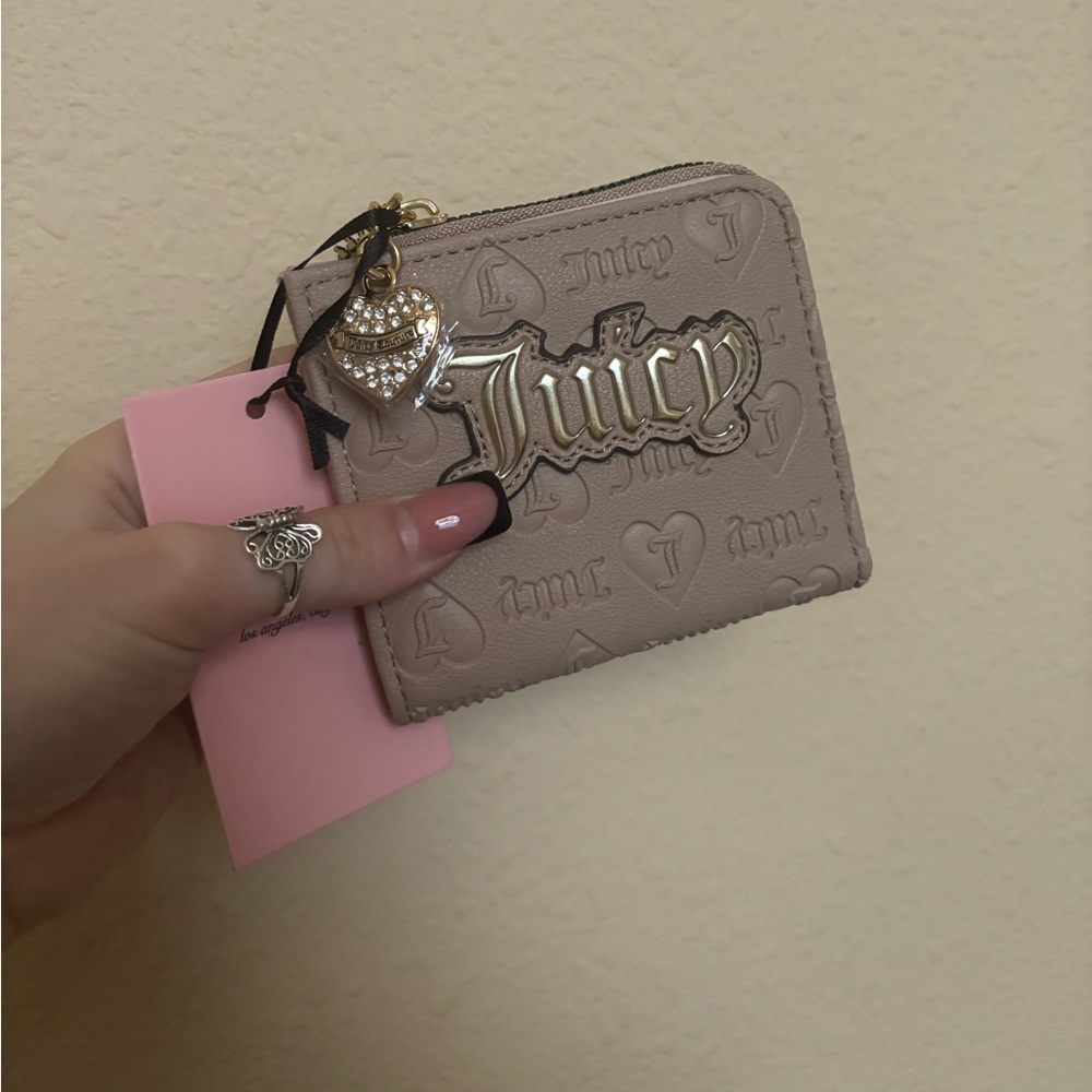 Juicy Couture zip card case wallet